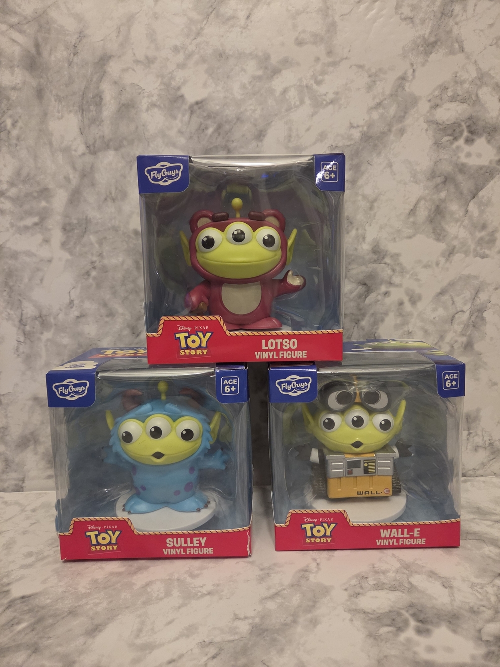 Disney Pixar Toy Story Alien Version Vinyl Figures Lotso, Sulley & Wall-E